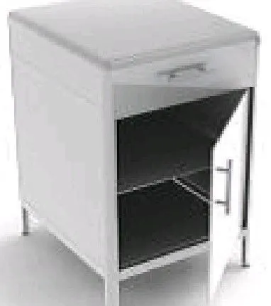 Фото №0 Тумба лабораторная низкая 524х600х800 ЭПМ Т-4-0.8Н