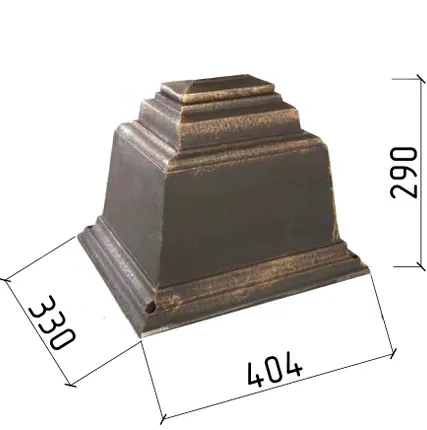 Фото №0 Подставка под крест литая чугун №3 (чугун)