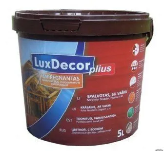 фото Пропитка по дереву акриловая LUXDECOR PLIUS 5л