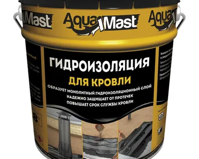 фото Мастика битумно-резиновая 3 кг AquaMast ТЕХНОНИКОЛЬ (для кровли) (4) (ЭК)