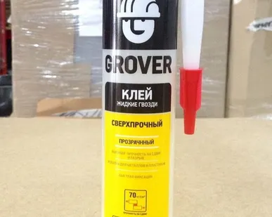 фото Клей &amp;quot;жидкие гвозди&amp;quot; сверхпрочный &amp;quot;GROVER GR70&amp;quot; / ГРОВЕР / 300 мл