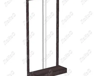 фото Экономстенд ЭС-1, цвет в ассортименте (панель в комплект не входит). Размер:1200х500х1820мм