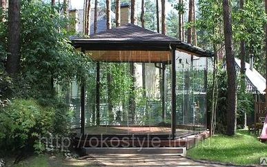 фото Беседки остеклённые