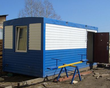 фото Вагончик, бытовка строительная.