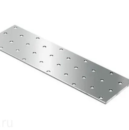 Фото №0 Пластина соединительная 40х80х2, оцинк