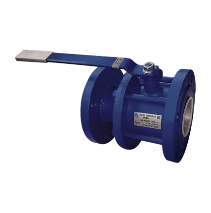 Фото №0 Кран стальной шаровой разборный PR 11с67п, DN 50 PN 16, 100мм, полнопроходной, фланцевый с ручкой (11с42п)