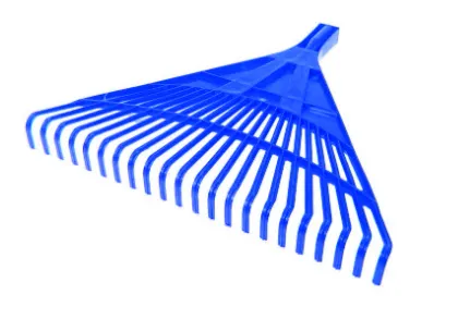 Фото №0 Грабли веерные 24 зубца без черенка, пластиковые 61704