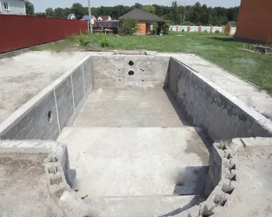 фото Строительство бетонных бассейнов