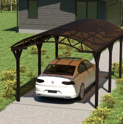 Фото №0 Арочный навес №8 из поликарбоната 3,2х6,3 м