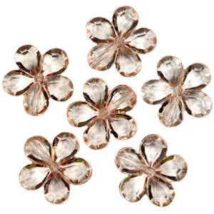 Фото №0 Декоративные бусины Цветы шампань 2,1см 20шт