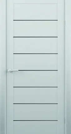 Фото №0 Межкомнатные двери ALBERO "Сеул" Платина винил (ДО)