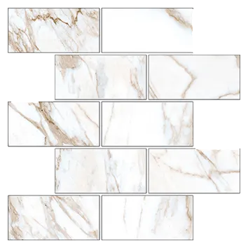 Фото №0 Мозаика Kerranova Marble Trend K-1001/MR/m13 Calacatta 30,7x30,7х1