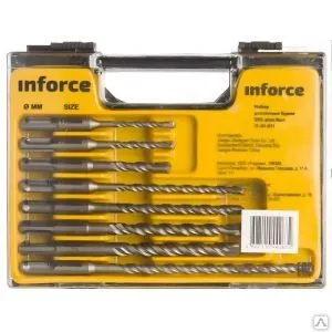 Фото №0 Набор усиленных буров sds-plus (5-12 мм) 8 шт. inforce 11-01-011
