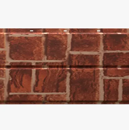 Фото №0 Сайдинг Потолочно-фасадная панель «Софит» покрытие древний кирпич Россия, 0.45-0.5 мм