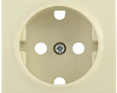 фото НР-1-1-БК Накладка розетка с з/к BOLERO кремовый IEK