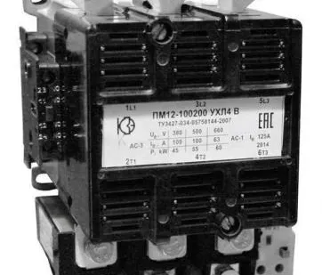 фото Контактор ПМ12-100200-100А-220AC-2НО+2НЗ-УХЛ4-КЗЭА