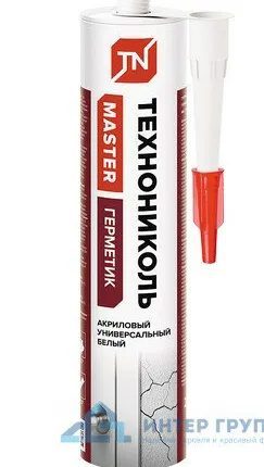 Фото №0 Герметик ТЕХНОНИКОЛЬ универсальный акриловый белый 280 мл./шт