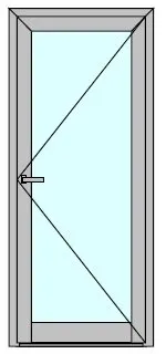 Фото №0 Дверь алюминиевая внутренняя "холодная" Вариант 5