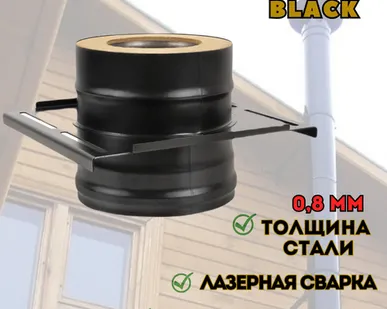 фото Площадка монтажная BLACK (AISI 430/0,8мм) (115х200)