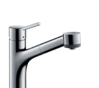 фото Смеситель HANSGROHE Тalis S для кухни с вытягивающим душем, хром - 32841000