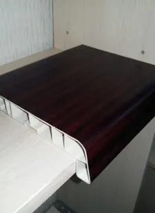 фото Подоконник ПВХ Brusbox Махагон