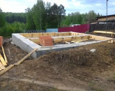 фото Фундамент ленточный. Лоскутово