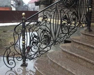 фото Кованые перила для лестниц