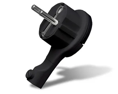 фото Вилка-невидимка электрич. с заземл. черн. 16А 250В UNIVersal 5565419