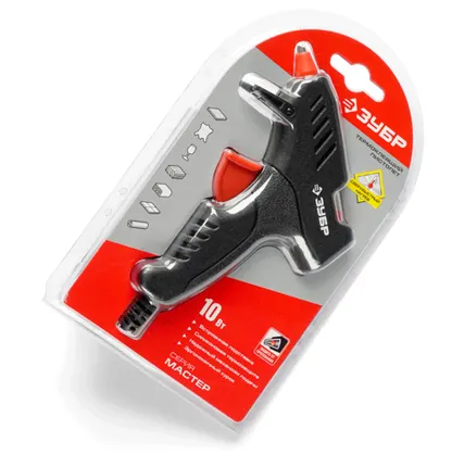 Фото №0 Пистолет клеевой ЗУБР "МАСТЕР" 8мм, 10Вт 06850-10-08_z02