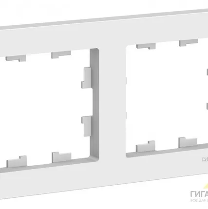 Фото №0 Рамка 2-м. ATLAS DESIGN бел. SchE ANT000102