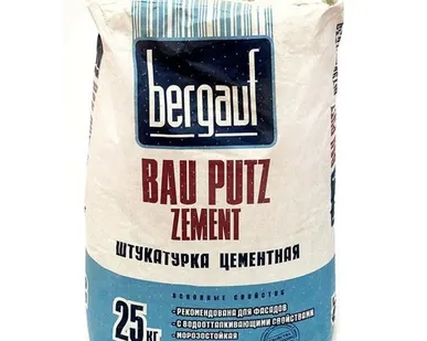 фото Штукатурка Bergauf Bau Putz Zement, 25 кг Bergauf