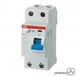 Фото №0 Устройство защитного отключения УЗО 2-пол, F362/F202 40А, 30мА, ABB