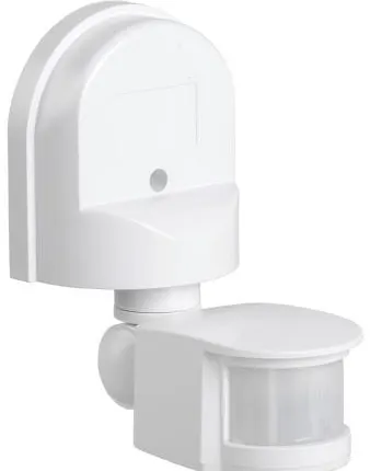 Фото №2 Датчик движения инфракрасный ДД-008-W 1200Вт 180 градусов12м IP44 белый LLT