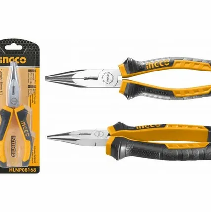 Фото №0 Длинногубцы (тонкогубцы) 160мм прямые /INGCO