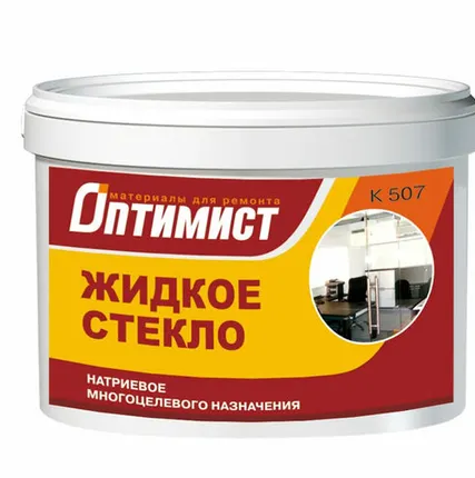 Фото №0 Жидкое стекло Оптимист натриевое 3кг