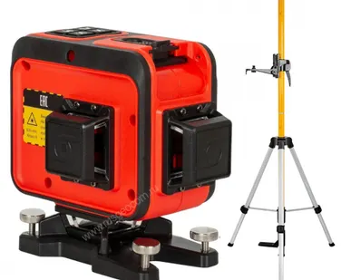 фото Комплект: лазерный уровень RGK PR-38R с калибровкой + штанга-упор RGK CG-2