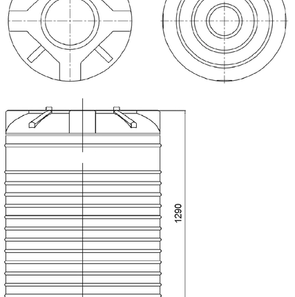 Фото №2 Емкость VERT 780 литров blue