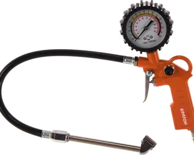 фото Пистолет для накачки шин с манометром Кратон TIG-02 3.01.02.035