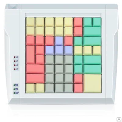 Фото №0 Программируемая клавиатура POSua LPOS-064-M02 
(черная, USB), с ридером маг