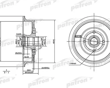 фото PDR1200 Барабан тормозной