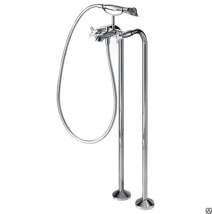 Фото №0 Смеситель для ванны Bravat Summer Rain напольный F677111C-B