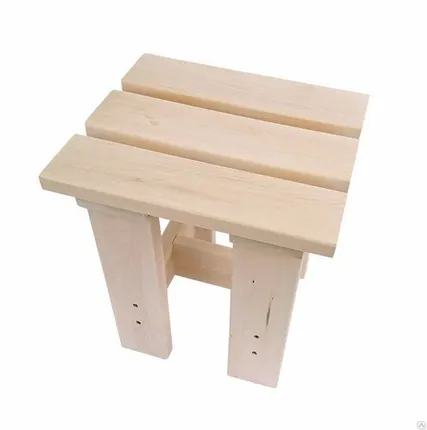 Фото №0 Табурет (липа) 350х310х410 "БАННЫЙ"