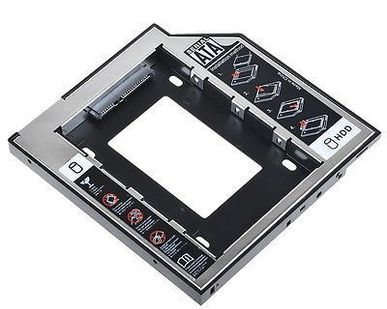 фото Салазки OPTIBAY для 2.5" HDD/SSD в отсек привода 
ноутбука 9.5 mm