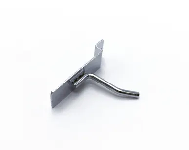 фото Крючок металлический на экономпанель 50мм, d.6мм, хром, с наконечником