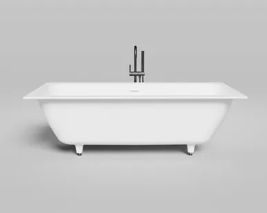 фото Ванна встраиваемая Salini S-Stone ORLANDA AXIS KIT 180x80 матовая/ДК белый 103322M