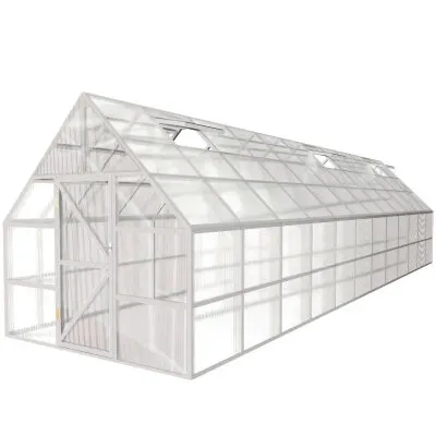 Фото №0 Теплица английская ЧЕЛСИ 3х12 м, цвет Белый (RAL 9003)