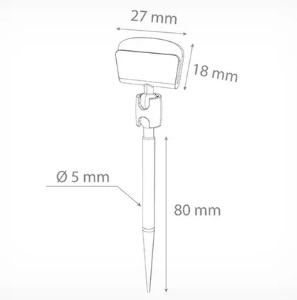 Фото №0 Шарнирный ценникодержатель черный