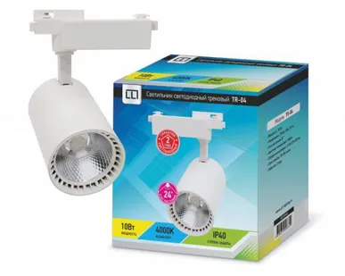 фото Светильник светодиодный трековый TR-01 7Вт 230В 4000К 630Лм 70x93x120мм белый IP40 LLT