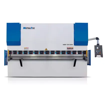 Фото №0 Листогибочный гидравлический пресс MetalTec HBM 125/3200M (Е22, ручная компенсация прогиба, инвертор заднего упора)