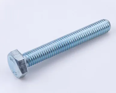 фото Болт М6х10 с шестигранной головкой оцинк. DIN 933 (уп.100шт) класс прочн. 8.8. пакет СТРОЙМЕТИЗ UTORM969093М610